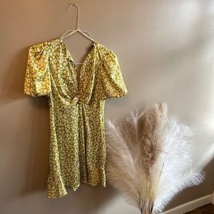 Zara Green Floral Dress